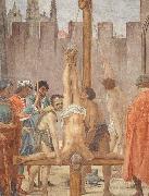 Fra Filippo Lippi Disputation with Simon Magus and Crucifixion of Peter Spain oil painting artist